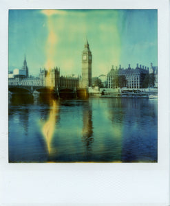 Polaroid image of Big Ben