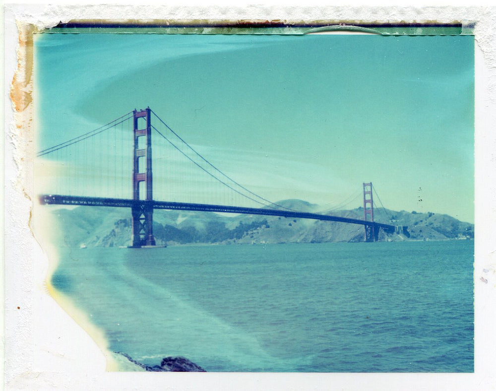 Polaroid of the Golden Gate Bridge, San Francisco