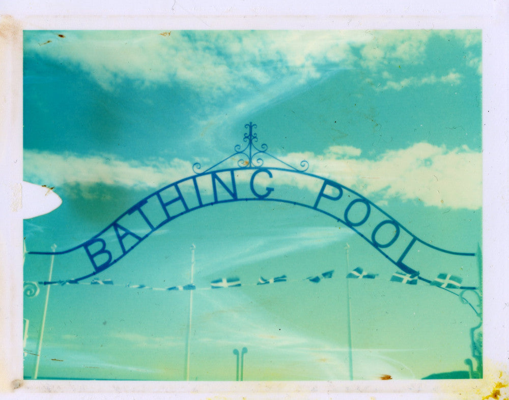 Polaroid image of Penzance bathing pool
