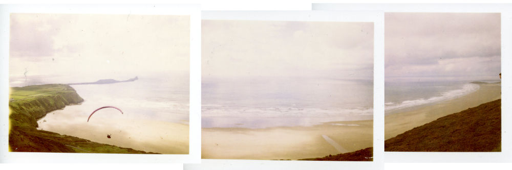 Polaroid of Rhosilli on the Gower